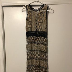 Sheer overlay dress